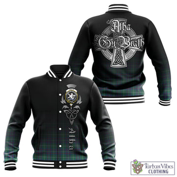 Inglis Ancient Tartan Baseball Jacket Featuring Alba Gu Brath Family Crest Celtic Inspired