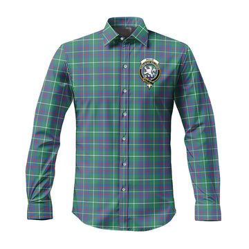 Inglis Ancient Tartan Long Sleeve Button Up Shirt with Family Crest