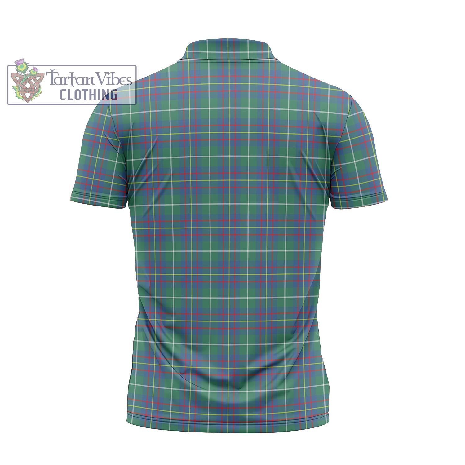 Tartan Vibes Clothing Inglis Ancient Tartan Zipper Polo Shirt with Family Crest