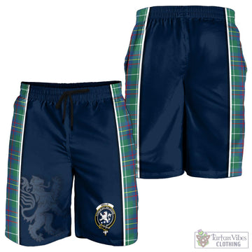 Inglis Ancient Tartan Men's Shorts with Family Crest and Lion Rampant Vibes Sport Style