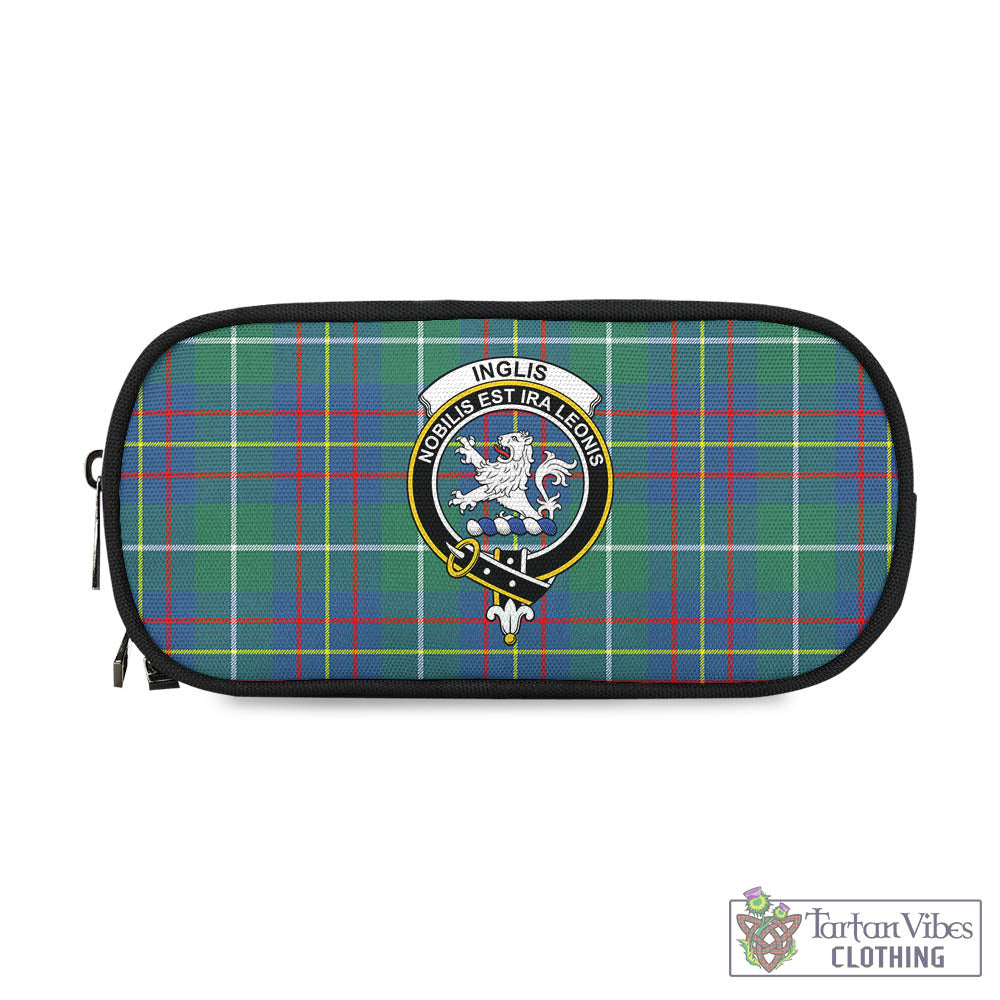 Tartan Vibes Clothing Inglis Ancient Tartan Pen and Pencil Case with Family Crest