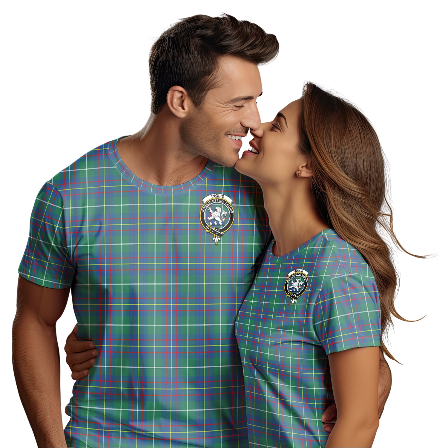 Inglis Ancient Tartan T-Shirt with Family Crest - Tartan Vibes Clothing