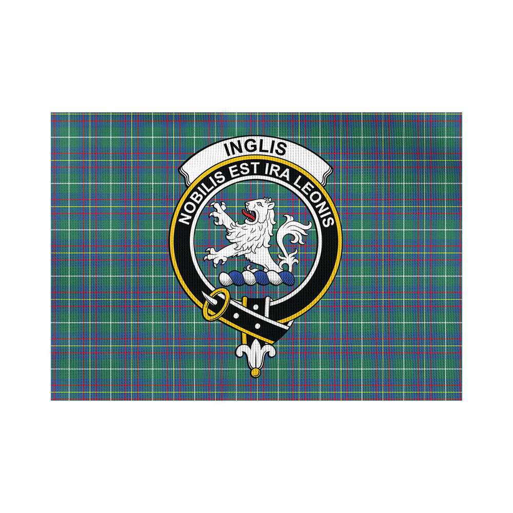 Inglis Ancient Tartan Flag with Family Crest - Tartan Vibes Clothing