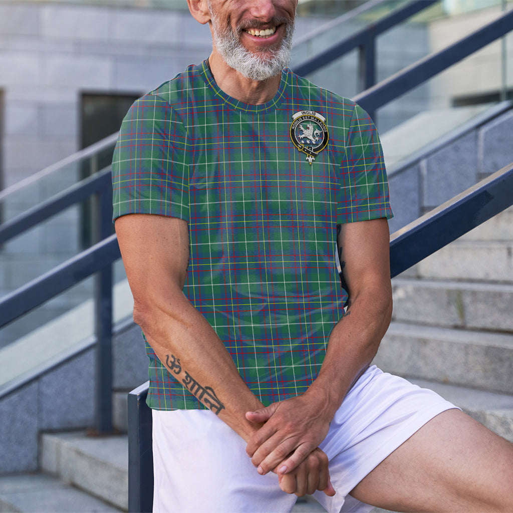 Inglis Ancient Tartan T-Shirt with Family Crest - Tartan Vibes Clothing