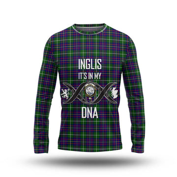 Inglis Tartan Long Sleeve T-Shirt with Family Crest DNA In Me Style