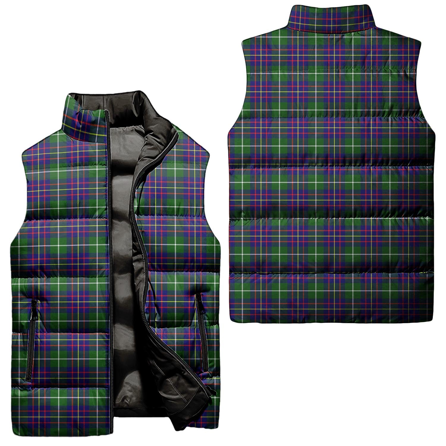 Inglis Modern Tartan Sleeveless Puffer Jacket Unisex - Tartanvibesclothing