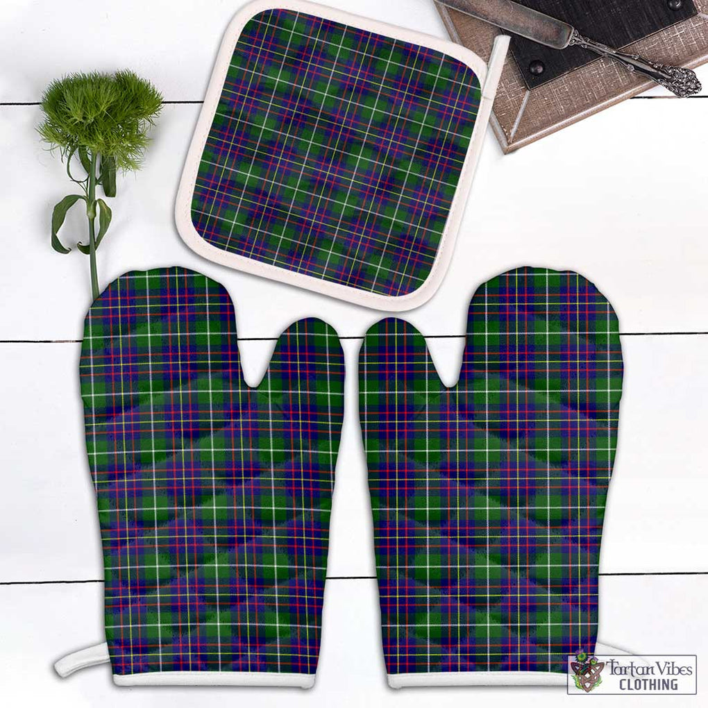 Inglis Tartan Combo Oven Mitt & Pot-Holder Combo 1 Oven Mitt & 1 Pot-Holder White - Tartan Vibes Clothing