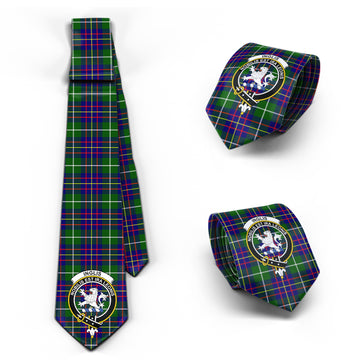 Inglis Tartan Classic Necktie with Family Crest