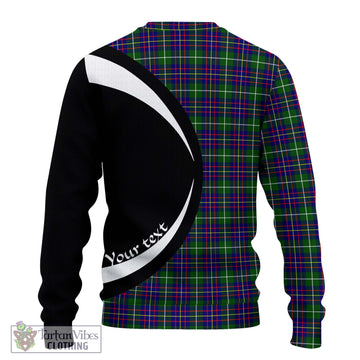 Inglis Tartan Ugly Sweater with Family Crest Circle Style