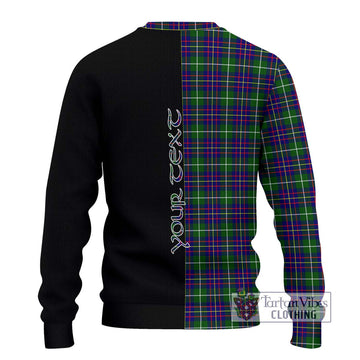 Inglis Tartan Ugly Sweater with Family Crest and Half Of Me Style - Tartan Vibes Clothing