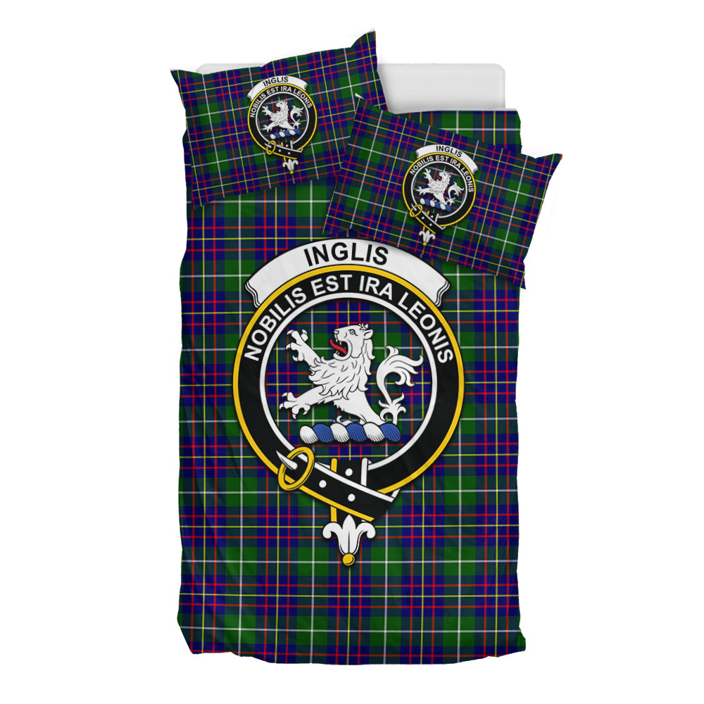 Inglis Tartan Bedding Set with Family Crest - Tartan Vibes Clothing