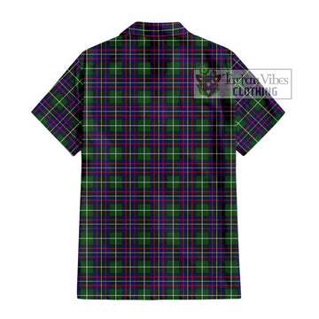 Inglis Tartan Short Sleeve Button Shirt with Family Crest DNA In Me Style