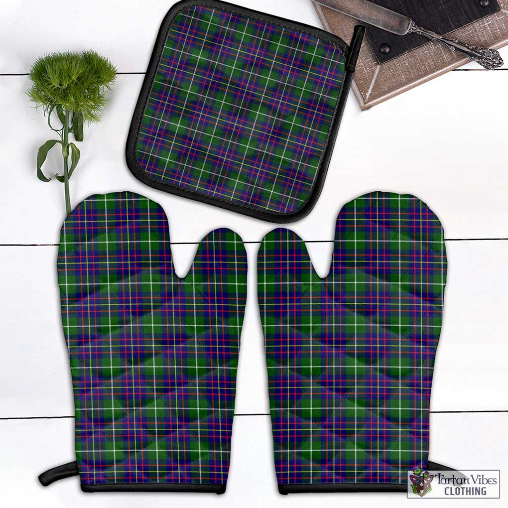 Inglis Tartan Combo Oven Mitt & Pot-Holder Combo 1 Oven Mitt & 1 Pot-Holder Black - Tartan Vibes Clothing