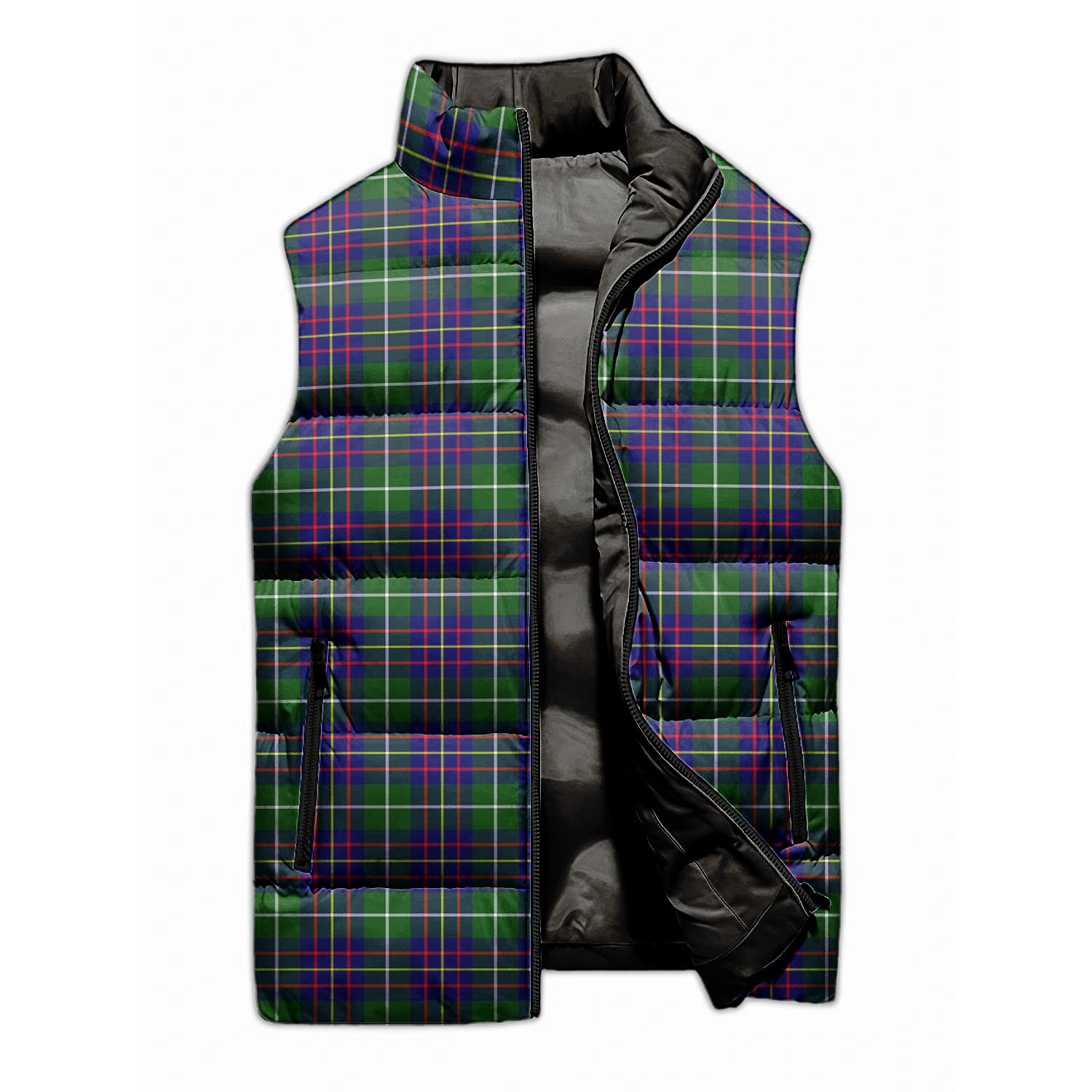 Inglis Modern Tartan Sleeveless Puffer Jacket - Tartanvibesclothing