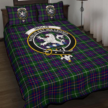 Inglis Tartan Quilt Bed Set with Family Crest