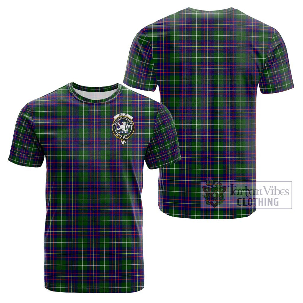 Inglis Tartan Cotton T-Shirt with Family Crest Kid's Shirt - Tartanvibesclothing Shop