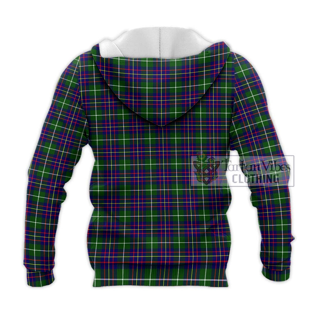 Inglis Tartan Knitted Hoodie with Family Crest DNA In Me Style - Tartanvibesclothing Shop