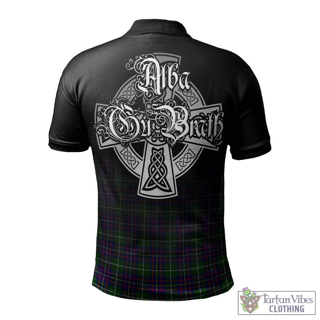 Tartan Vibes Clothing Inglis Modern Tartan Polo Shirt Featuring Alba Gu Brath Family Crest Celtic Inspired