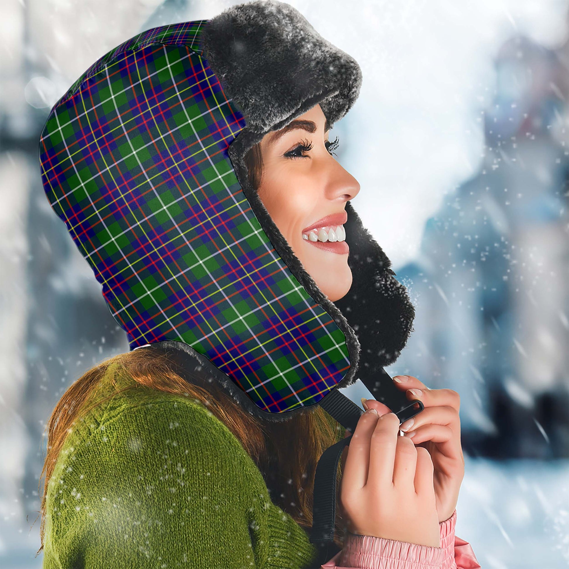 Inglis Modern Tartan Winter Trapper Hat - Tartanvibesclothing