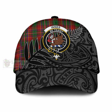 Innes Tartan Classic Cap with New Zealand Silver Fern Half Style