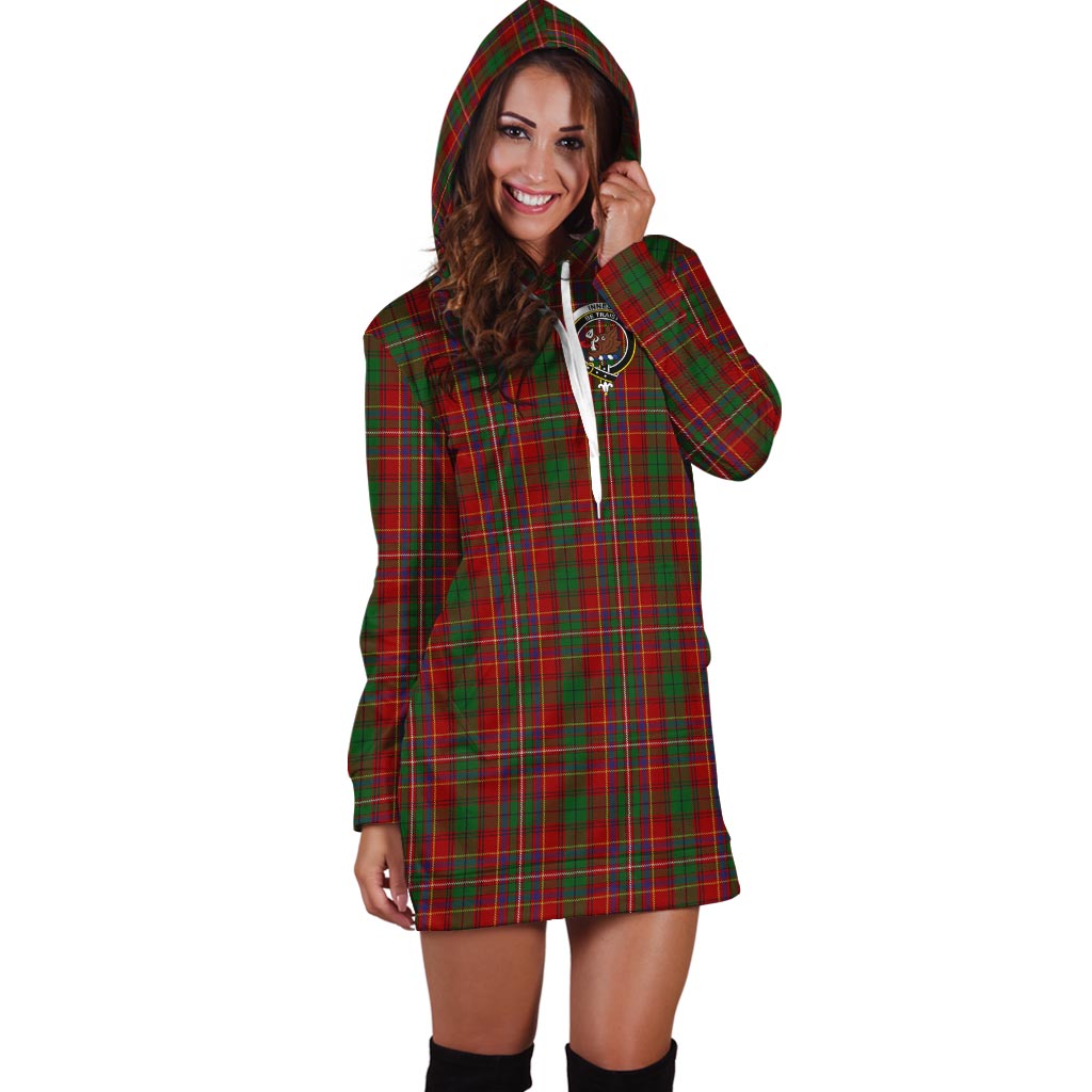 Innes Tartan Hoodie Dress with Family Crest - Tartan Vibes Clothing