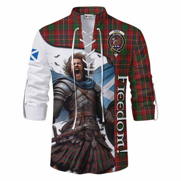 Innes Crest Tartan Ghillie Kilt Shirt Inspired by the Freedom of Scottish Warrior