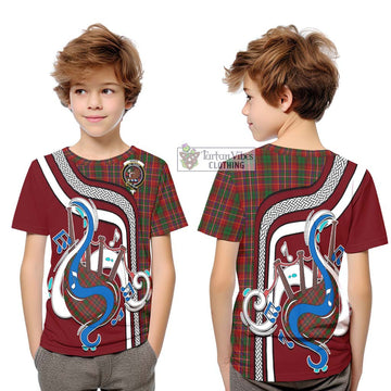 Innes Tartan Kid T-Shirt with Epic Bagpipe Style