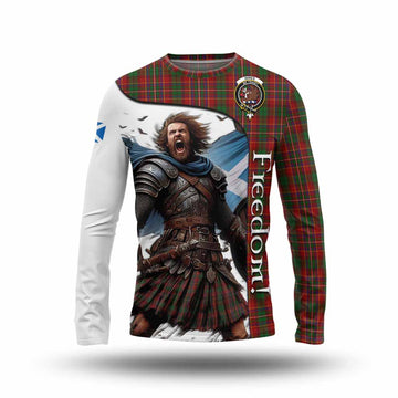 Innes Crest Tartan Long Sleeve T-Shirt Inspired by the Freedom of Scottish Warrior