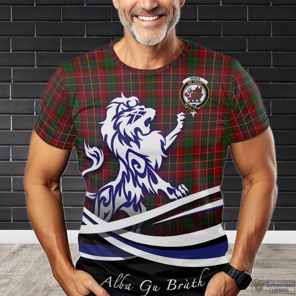 innes-tartan-t-shirt-with-alba-gu-brath-regal-lion-emblem