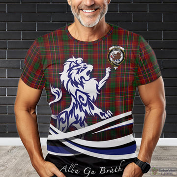 Innes Tartan T-Shirt with Alba Gu Brath Regal Lion Emblem