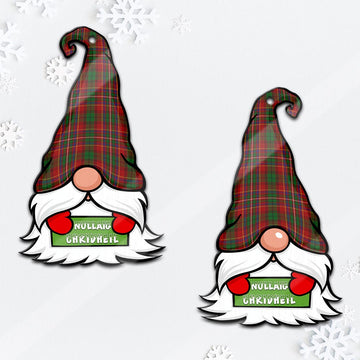 Innes Gnome Christmas Ornament with His Tartan Christmas Hat