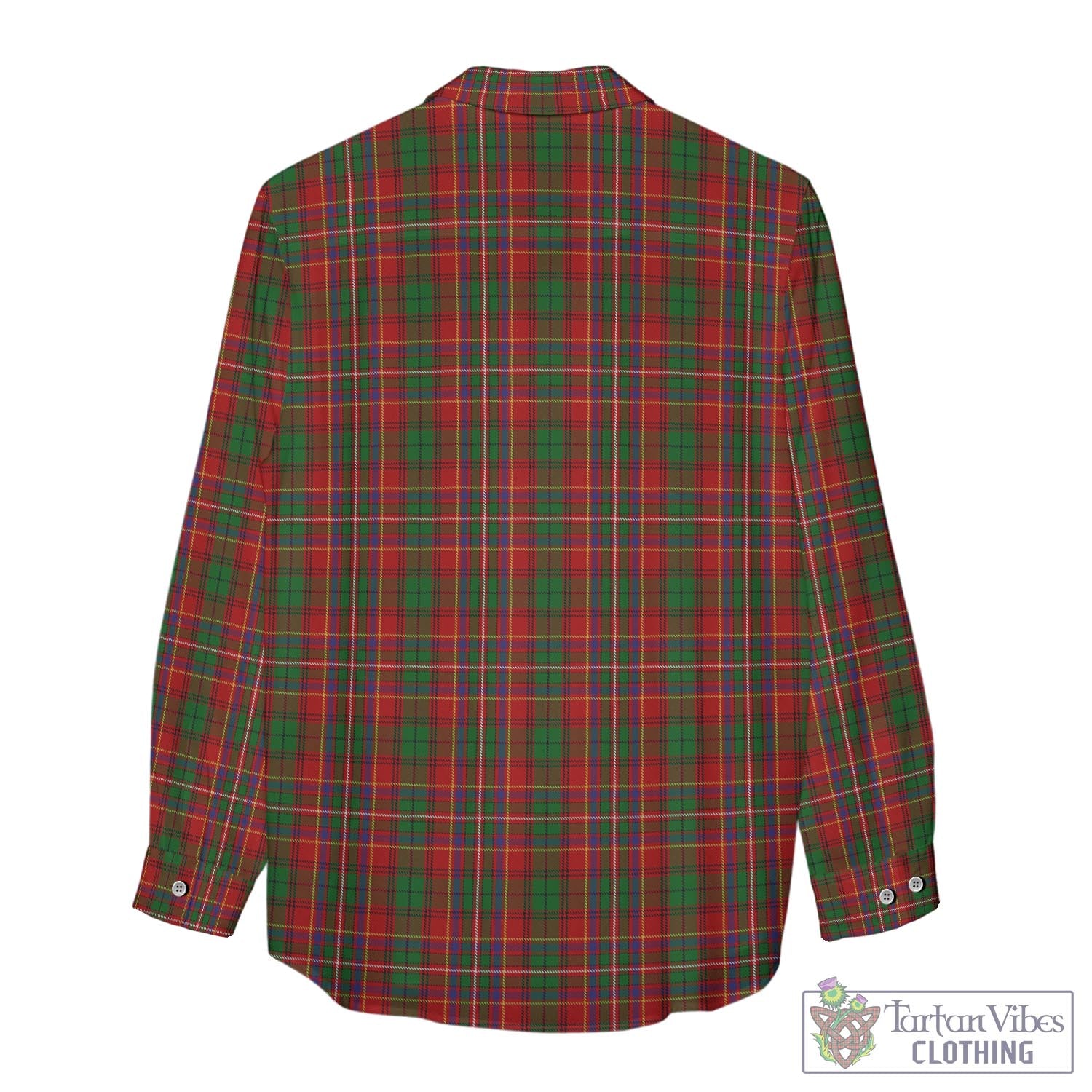 Tartan Vibes Clothing Innes Tartan Womens Casual Shirt with Family Crest