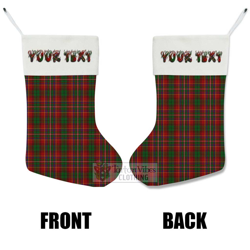 Tartan Vibes Clothing Innes Tartan Christmas Stocking with Personalized Text