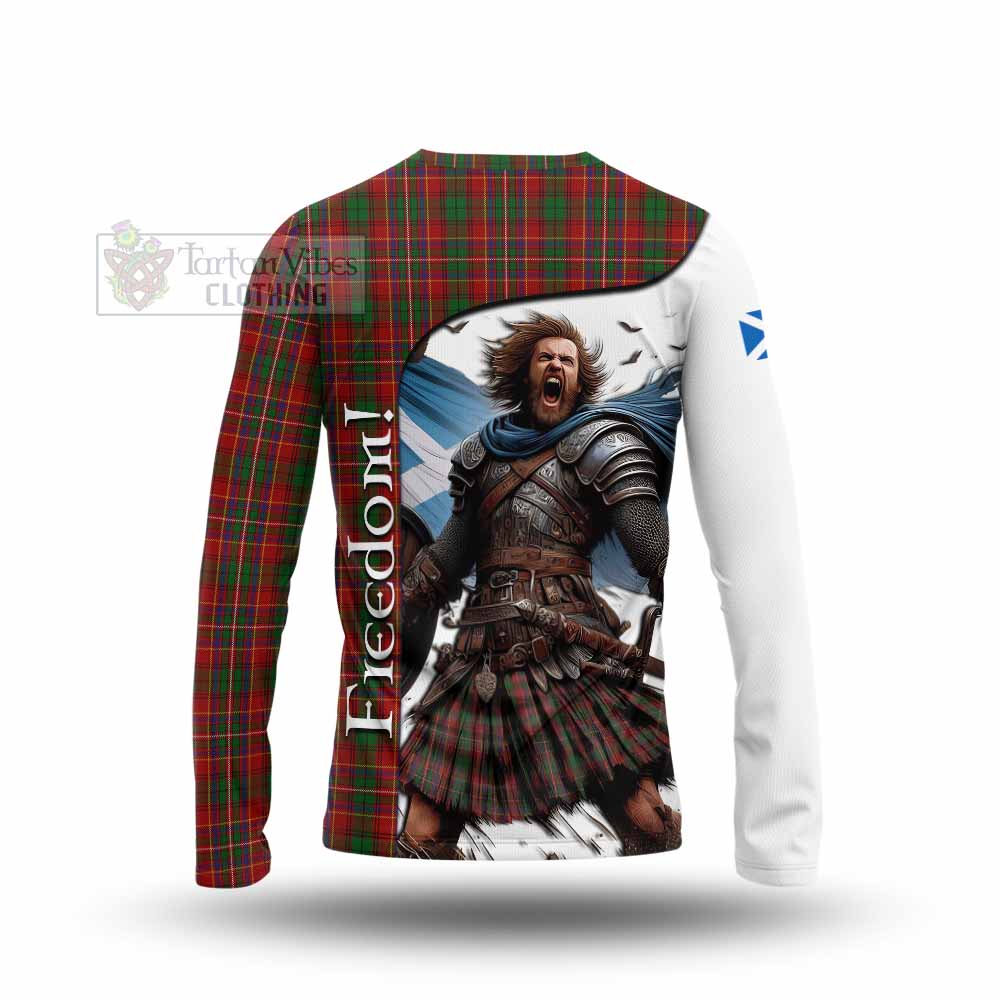 Tartan Vibes Clothing Innes Crest Tartan Long Sleeve T-Shirt Inspired by the Freedom of Scottish Warrior