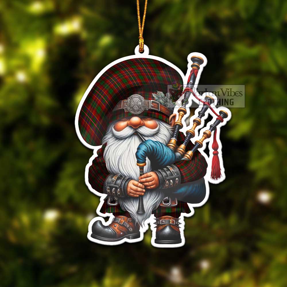 Innes Tartan Bagpiper Gnome Christmas Ornament - Tartan Vibes Clothing