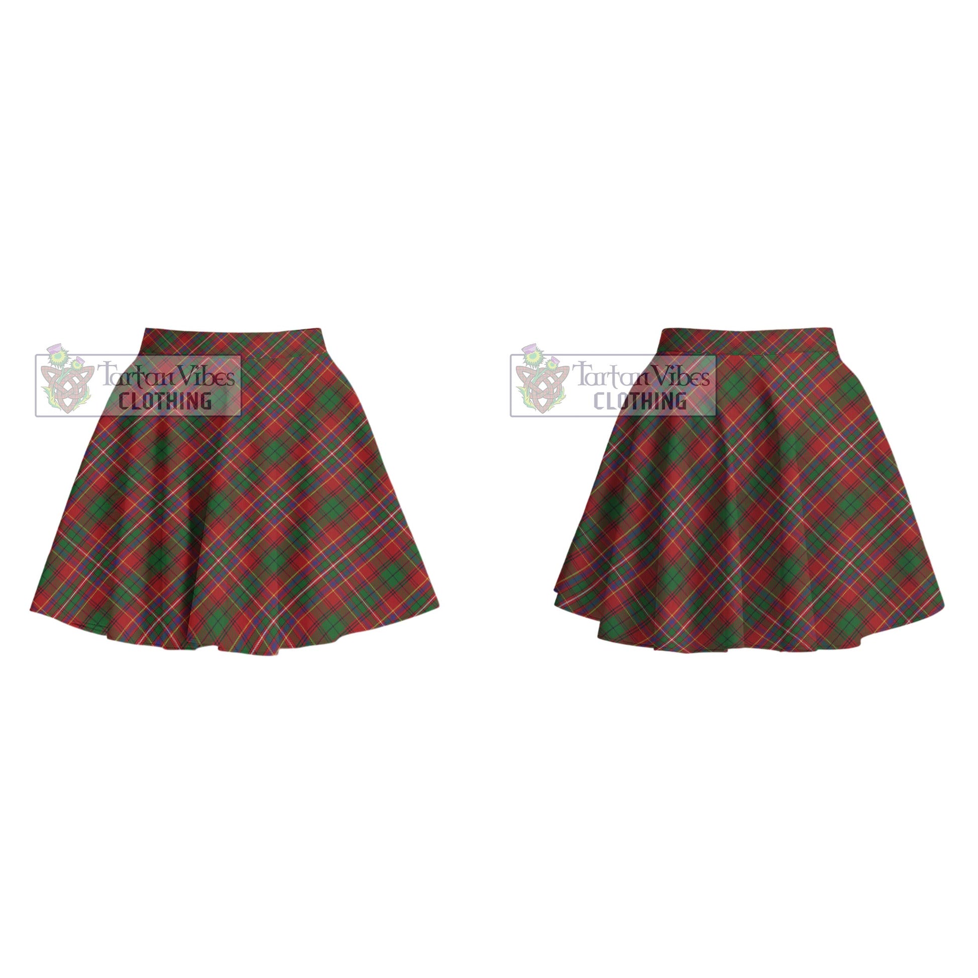 Tartan Vibes Clothing Innes Tartan Women's Plated Mini Skirt