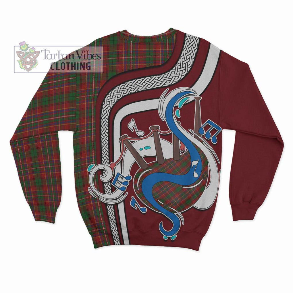 Tartan Vibes Clothing Innes Tartan Sweatshirt with Epic Bagpipe Style