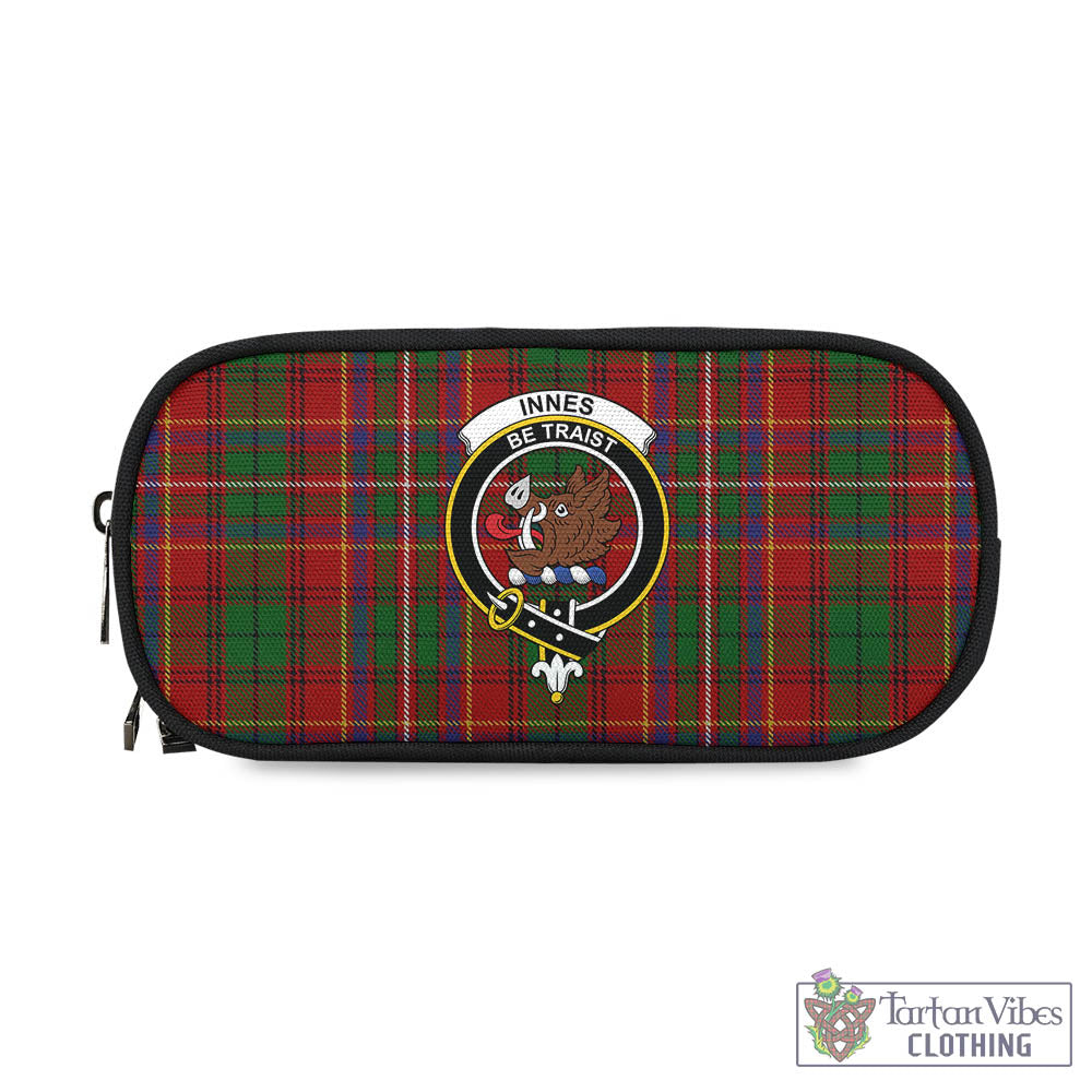 Tartan Vibes Clothing Innes Tartan Pen and Pencil Case with Family Crest