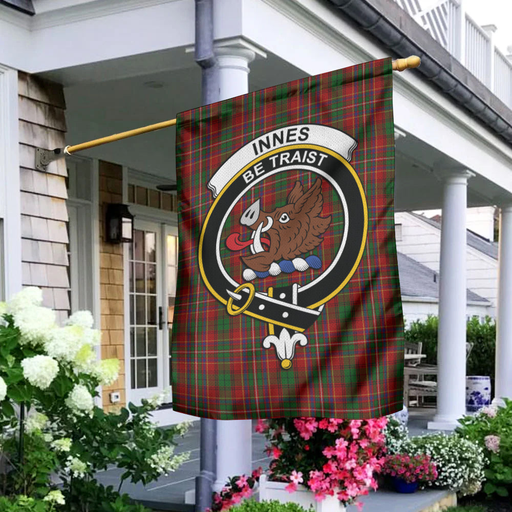 Innes Tartan Flag with Family Crest - Tartan Vibes Clothing