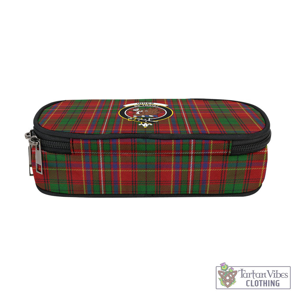 Tartan Vibes Clothing Innes Tartan Pen and Pencil Case with Family Crest