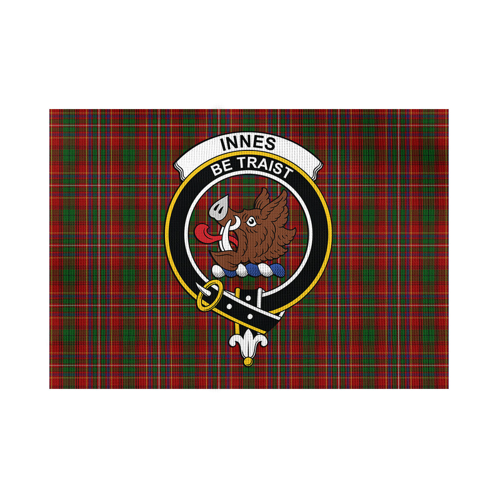 Innes Tartan Flag with Family Crest - Tartan Vibes Clothing