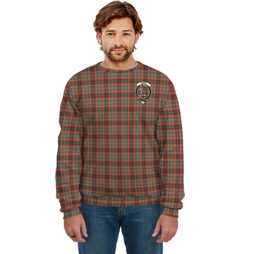 Innes Ancient Tartan Sweatshirt with Family Crest