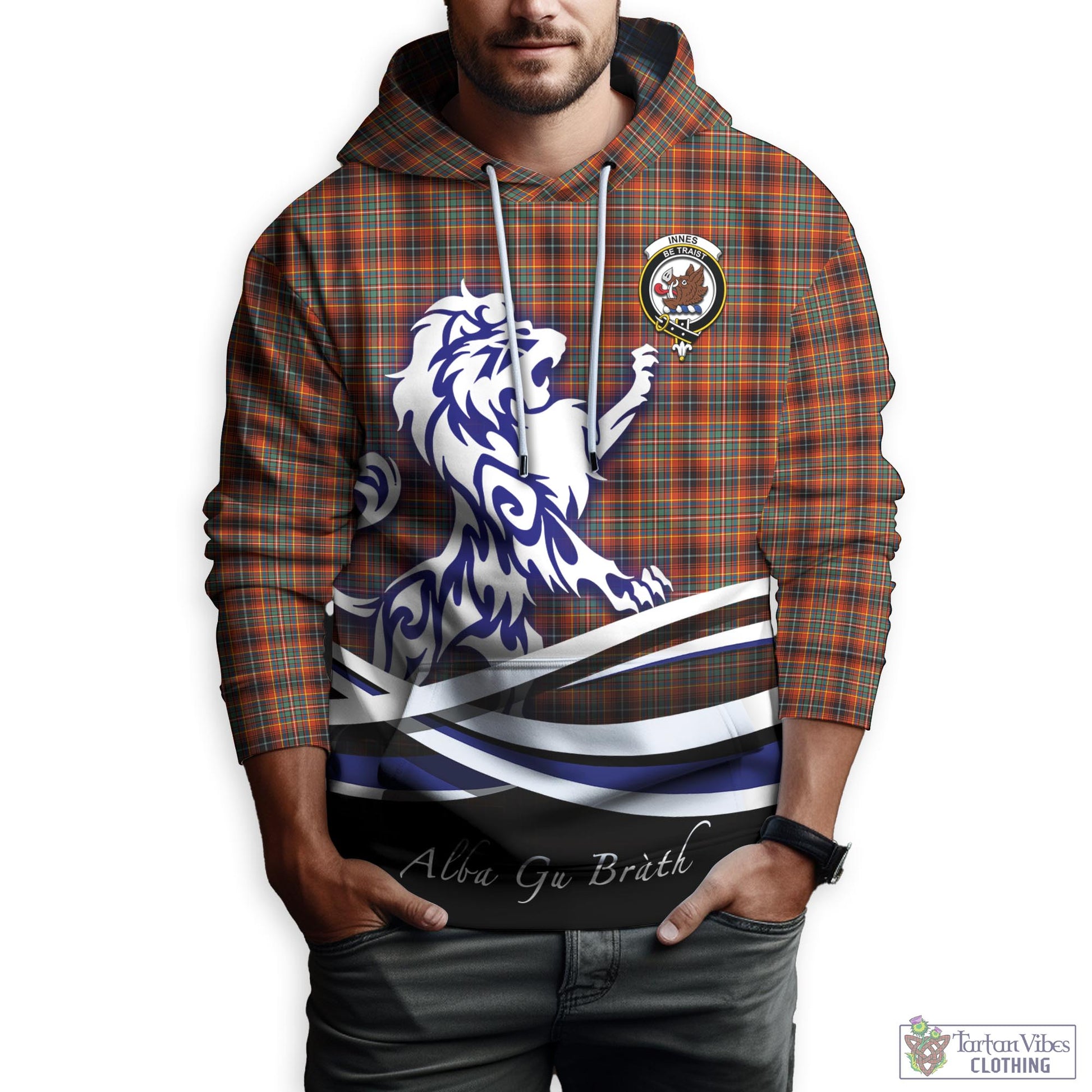 innes-ancient-tartan-hoodie-with-alba-gu-brath-regal-lion-emblem