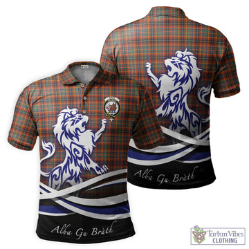 Innes Ancient Tartan Polo Shirt with Alba Gu Brath Regal Lion Emblem