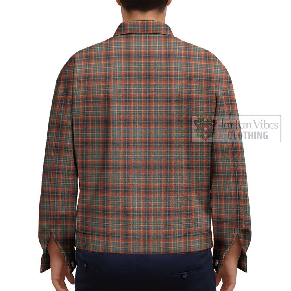 Innes Ancient Tartan Unisex Lapel Cotton Jacket - Tartan Vibes Clothing