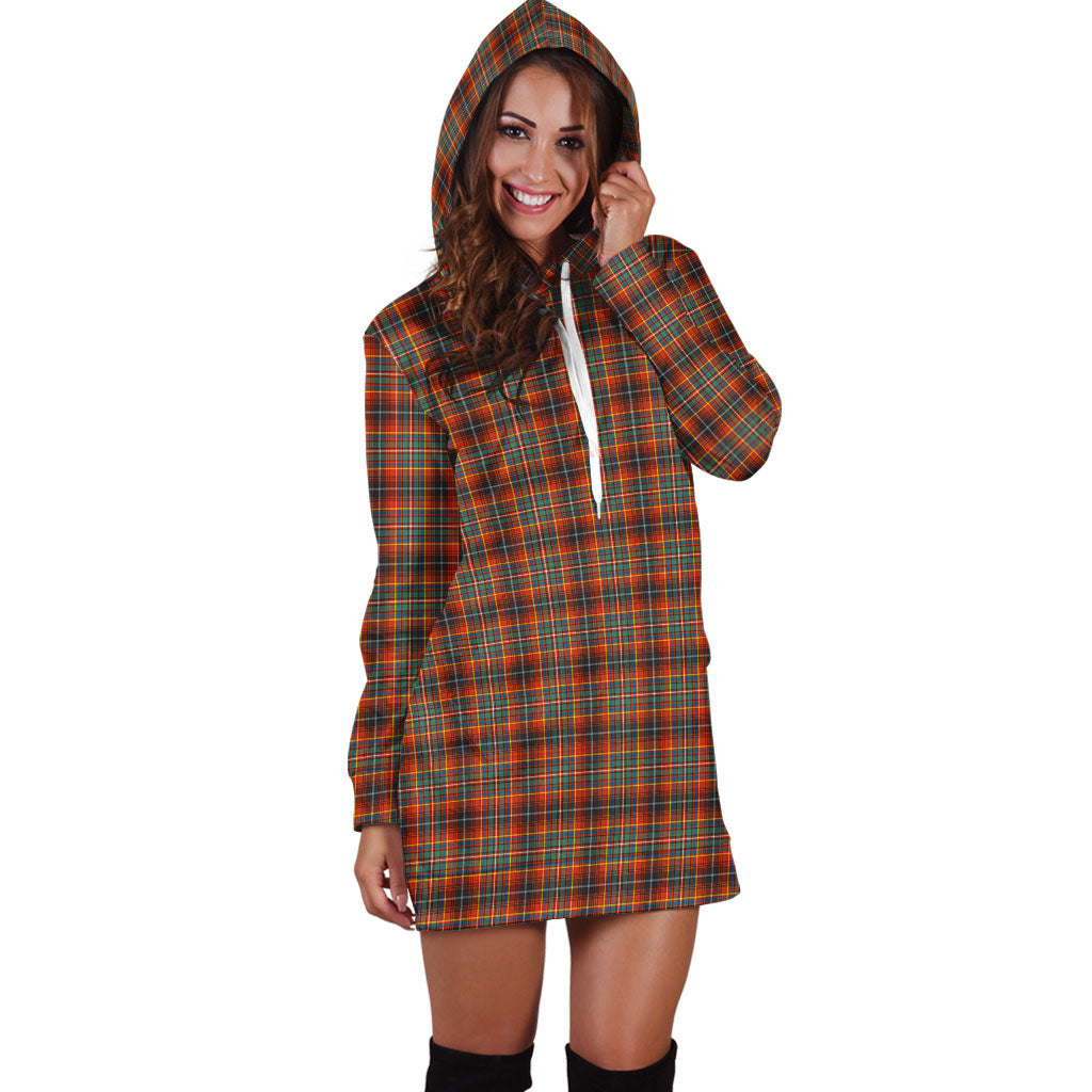 Innes Ancient Tartan Hoodie Dress - Tartan Vibes Clothing