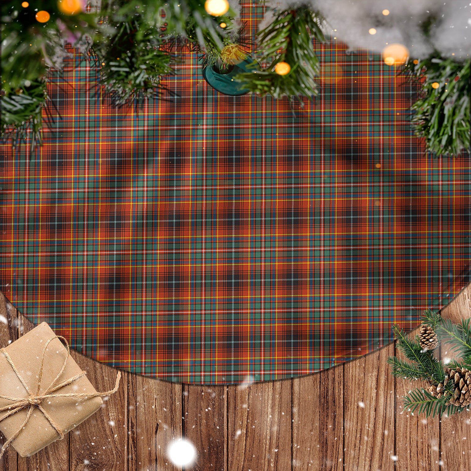 Innes Ancient Tartan Christmas Tree Skirt - Tartanvibesclothing