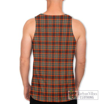 Innes Ancient Tartan Men's Tank Top with Family Crest DNA In Me Style