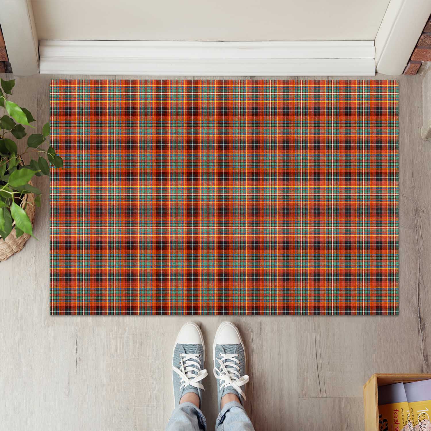 Innes Ancient Tartan Door Mat - Tartanvibesclothing