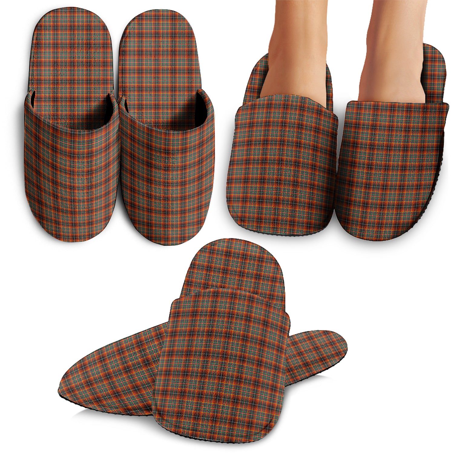 Innes Ancient Tartan Home Slippers - Tartanvibesclothing